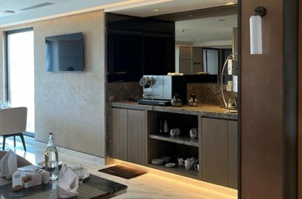 Lap of Luxury lounge and dining