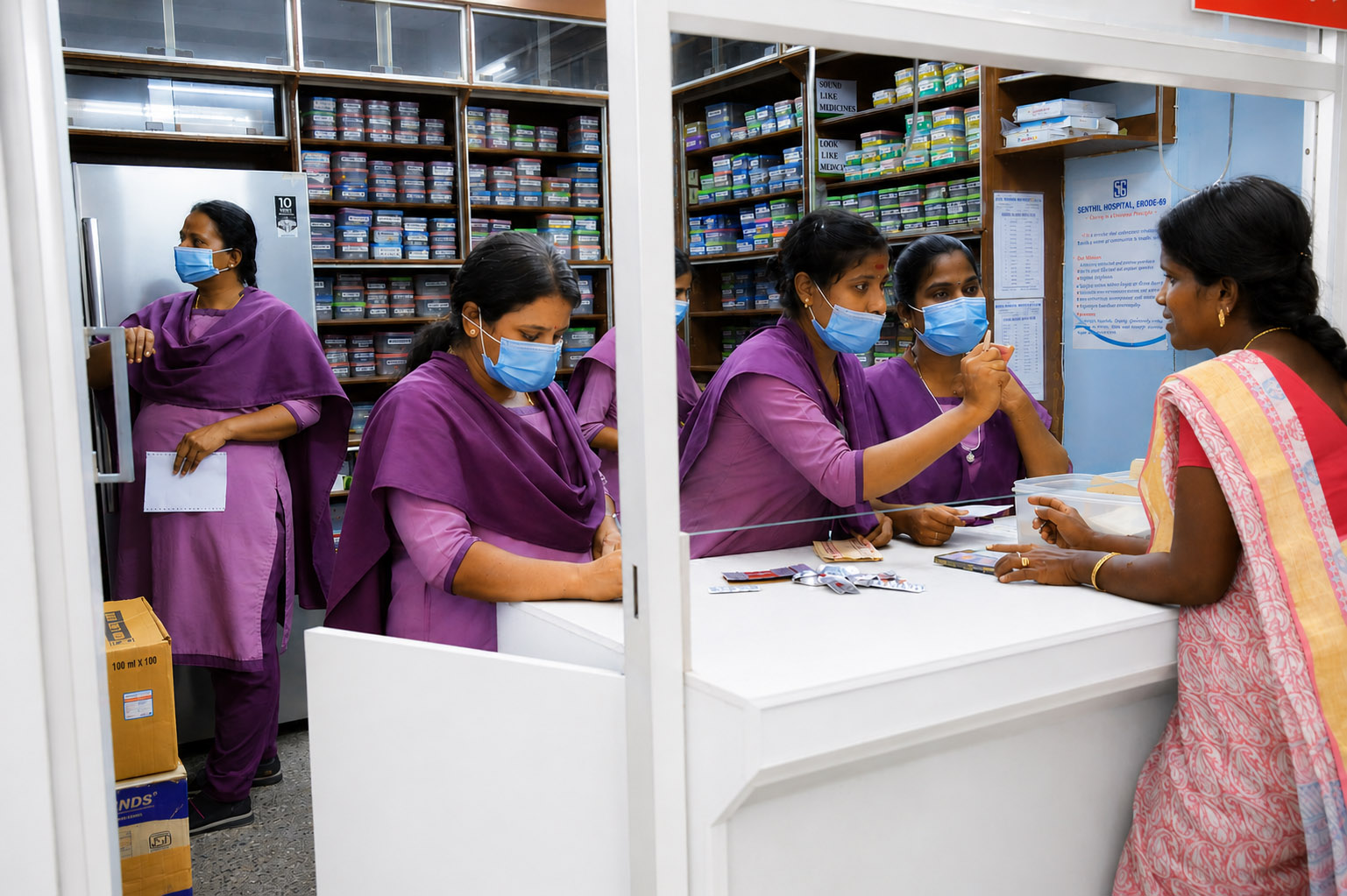 24-Hour In-House Pharmacy Counter